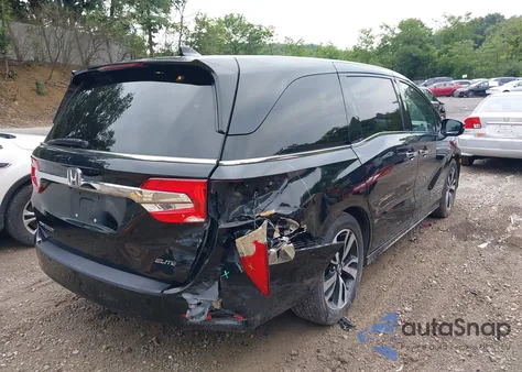 2019 Honda Odyssey Elite из США, поврежденный, VIN 5FNRL6H99KB057502